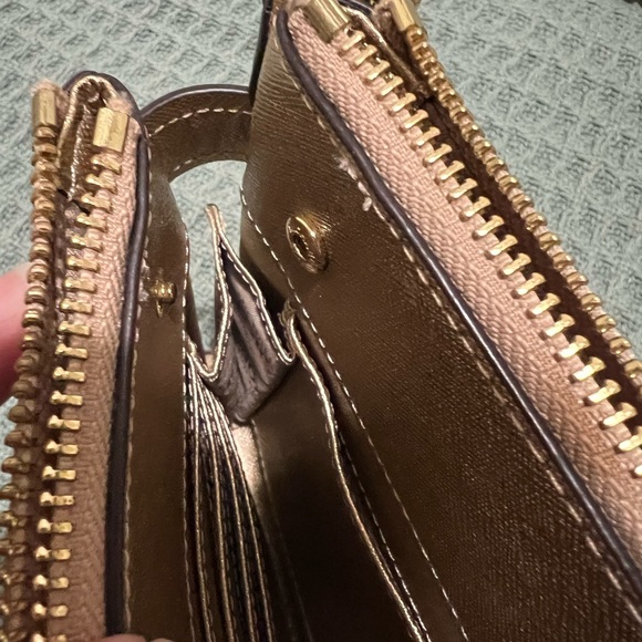 Michael Kors gold metallic crossbody. - Picture 8 of 8